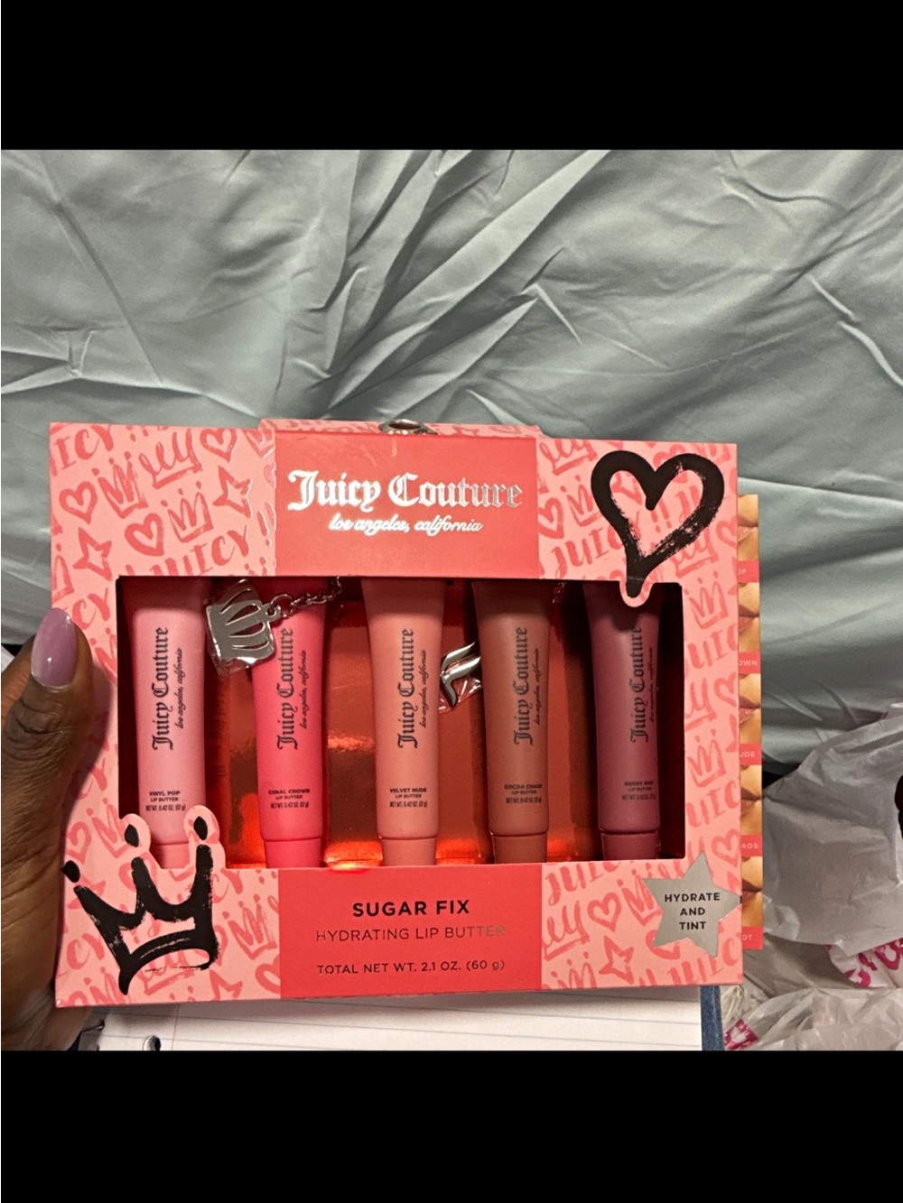 Juicy Couture Hydrating Lip Butter Set - Pink & Coral Tones